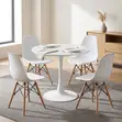4 Seater Eames Style Dining Set - 3