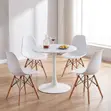 4 Seater Eames Style Dining Set - 5
