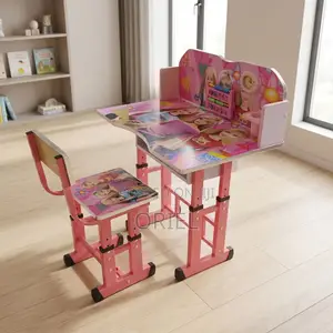 Kids Study Table and Chair Set - Ergonomic Furniture
