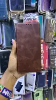 Kifaa Kipya cha Kifedha cha PU Ngozi Rangi ya Kahawia kwa Samsung A35 - 1