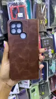 Kifaa Kipya cha Kifedha cha PU Ngozi Rangi ya Kahawia kwa Samsung A35 - 2