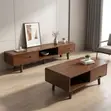 Kifaa cha TV na Meza ya Kati kutoka Home Palace - Mbao ya Kahawia - 1