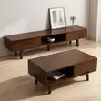 Kifaa cha TV na Meza ya Kati kutoka Home Palace - Mbao ya Kahawia - 2