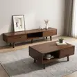 Kifaa cha TV na Meza ya Kati kutoka Home Palace - Mbao ya Kahawia - 3