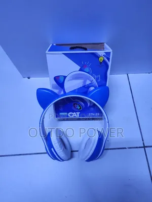 Cat Ear Bluetooth Headphones with LED Lights