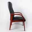 Leather Office Reception Chairs - Black - 2
