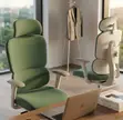 Kiti cha Ofisi cha Orthopedic Kinachoweza Kurekebishwa - Kijani - 3