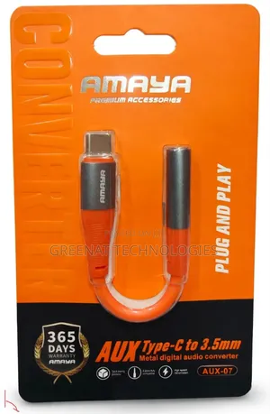 Amaya AUX-07 Type-C hadi 3.5mm Converter - Metal Digital Audio Adapter