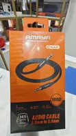AMAYA AUX-01 Kebo ya Sauti 3.5mm hadi 3.5mm 1M Kufumwa kwa Niloni - 2