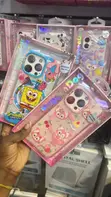 Kesi za Glitter Hello Kitty & Mickey Mouse kwa iPhone 14 Pro Max - 2