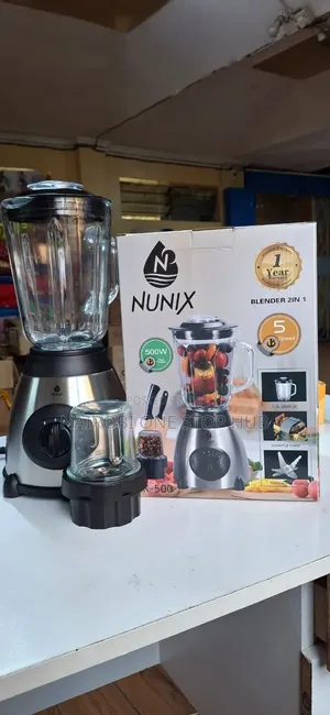Nunix AK-500 2-in-1 Blender with Glass Jug