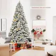 High Count Snow Flocked Christmas Tree 7ft - 1