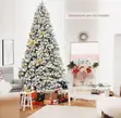 High Count Snow Flocked Christmas Tree 7ft - 2