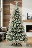 Mti wa Krismasi wa Pine Wenye Theluji 2.4m (8ft) - 1