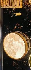 Gold LED Ceiling Lamp - Color Changing - 2