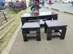 Boss Office Products Dark Black Mahogany Table