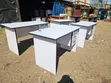 Boss Office Products White Rectangular Desk with Drawers - 2