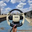 Kifuniko cha Steering cha Toyota cha Beige & Nyeusi cha Baada ya Soko na Carbon Fibre - 3
