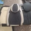 Beige & Black 5 Seater Car Seat Covers - 4