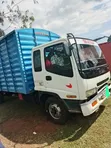 Isuzu FRR KCF White Closed Body Truck - 1