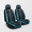 Black Dark Blue 5 Seater Seat Covers - 2