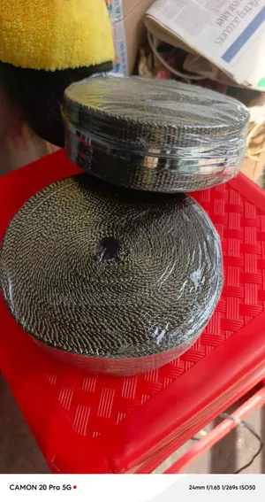 15m Woven Fiberglass, Basalt Fiber, Titanium Lava Rock Exhaust Heat Wrap