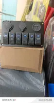 6-Way Universal Rocker Switch Panel with LED Indicators - 2