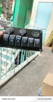 6-Gang Pre-wired Rocker Switch Panel for Electrical Modifications - 1
