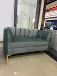2 Seater Channel Sofa - Greyish Blue - 3