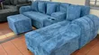 Set ya Sofa ya Bluu ya Bubble ya Viti 7 na Vituo vya Vinywaji - 2
