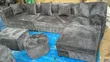 7 Seater Chesterfield Set Nyeusi Kijivu - 1
