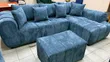 Kochi ya L-Shape ya Bubble ya Viti 5 + Ottoman - 1