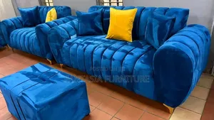 3 Seater Blue Bubble Sofa
