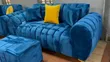 3 Seater Blue Bubble Sofa - 3