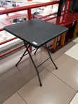 Black Foldable Chairs with Collapsible Table - 1