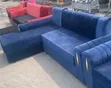 5 Seater Yellow L-Shaped Sectional Sofa + Armchair - 2