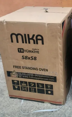 Jiko la Mika 58x58cm Likiwa na Vipikaji 3 vya Gesi + 1 cha Umeme na Oven ya Umeme