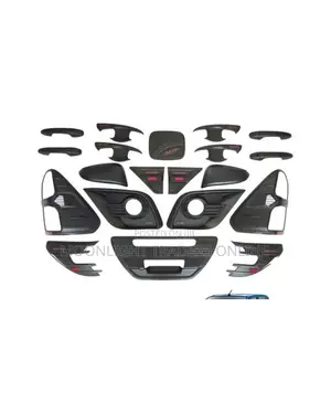 Toyota Hilux Revo Chrome Exterior Kit (Rangi Nyeusi)