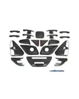 Toyota Hilux Revo Chrome Exterior Kit (Rangi Nyeusi) - 1