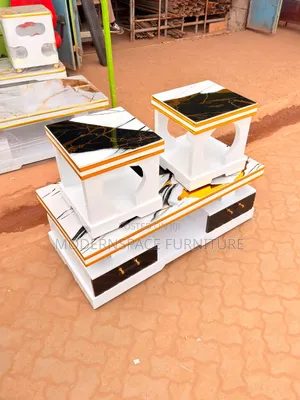 Black, White and Gold Marble Coffee Table