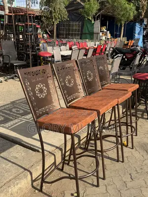 Brand New Brown Coated Restaurant and Bar High Chairs