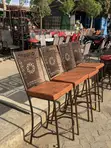 Brand New Brown Coated Restaurant and Bar High Chairs - 1