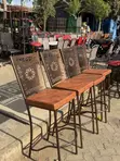 Brand New Brown Coated Restaurant and Bar High Chairs - 2