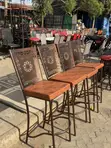 Brand New Brown Coated Restaurant and Bar High Chairs - 3